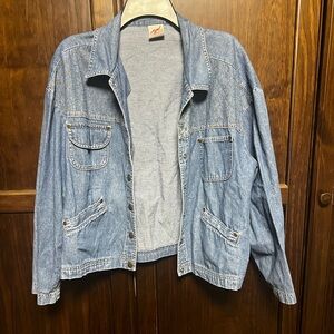 VTG g.w Division Of Graff Denim Jacket Embroidered Detail Size Large